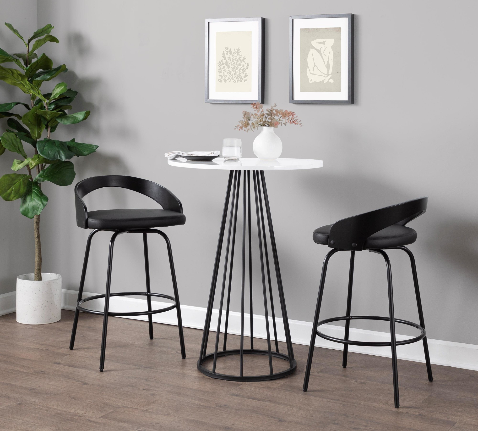 Grotto Claire 26" Fixed-height Counter Stool - Set Of 2